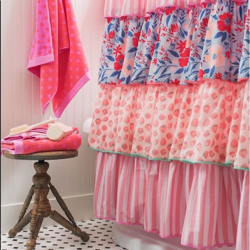 Matilda Jane Shower Curtain and Decorative Rings